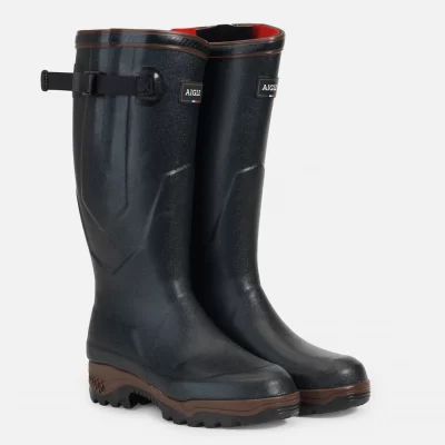 Aigle Parcours 2 ISO Neoprene Lined Bronze Green Wellington Boots